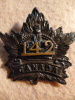 142a - 142nd Battalion (London, Ontario) Interim Cap Badge